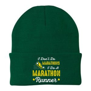 I Dont Do Marathons I Do A Marathon Runner Knit Cap Winter Beanie