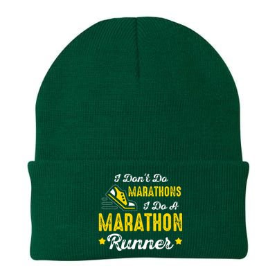 I Dont Do Marathons I Do A Marathon Runner Knit Cap Winter Beanie