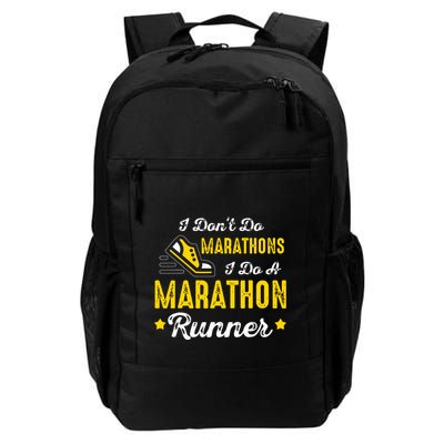 I Dont Do Marathons I Do A Marathon Runner Backpack