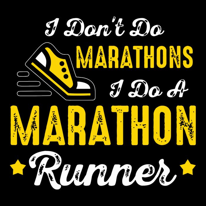 I Dont Do Marathons I Do A Marathon Runner Drawstring Bag