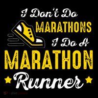 I Dont Do Marathons I Do A Marathon Runner Baby Bodysuit