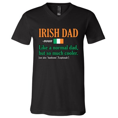 Irish Dad Definition Father’s Day Daddy Father Love V-Neck T-Shirt