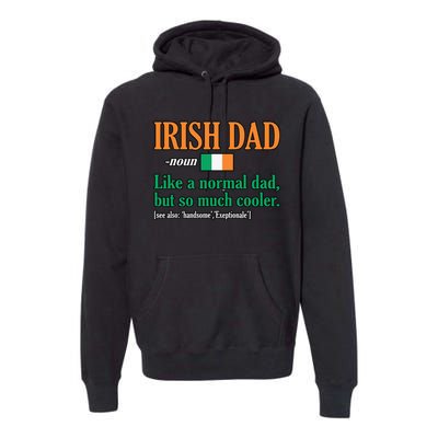 Irish Dad Definition Father’s Day Daddy Father Love Premium Hoodie