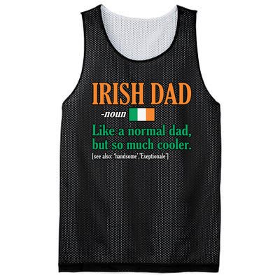 Irish Dad Definition Father’s Day Daddy Father Love Mesh Reversible Basketball Jersey Tank