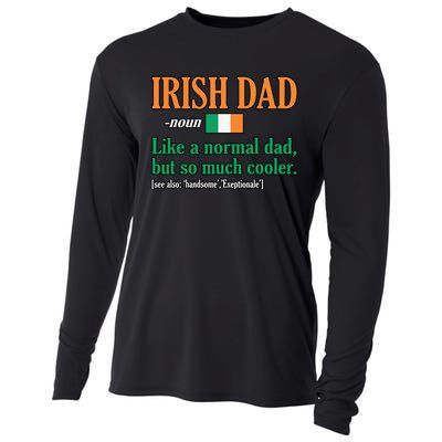 Irish Dad Definition Father’s Day Daddy Father Love Cooling Performance Long Sleeve Crew