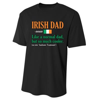 Irish Dad Definition Father’s Day Daddy Father Love Performance Sprint T-Shirt