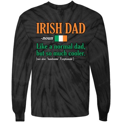 Irish Dad Definition Father’s Day Daddy Father Love Tie-Dye Long Sleeve Shirt