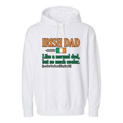 Irish Dad Definition Father’s Day Daddy Father Love Garment-Dyed Fleece Hoodie