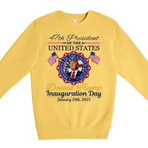 Inauguration Day Donald Trump 2025 Premium Crewneck Sweatshirt