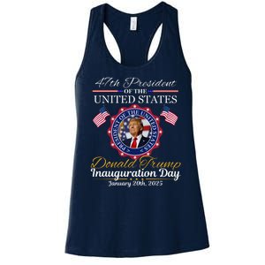 Inauguration Day Donald Trump 2025 Women's Racerback Tank