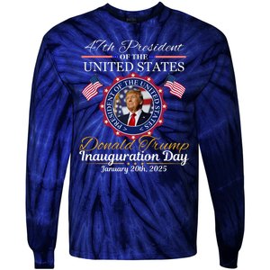 Inauguration Day Donald Trump 2025 Tie-Dye Long Sleeve Shirt