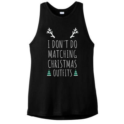 I Don't Do Matching Christmas Outfits But I Do Couples Gift Ladies PosiCharge Tri-Blend Wicking Tank