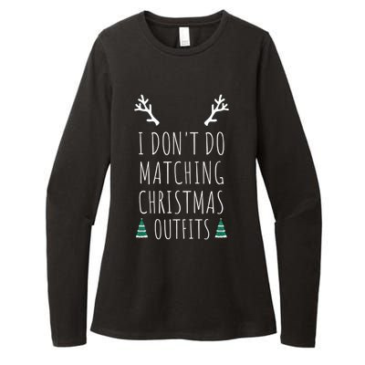 I Don't Do Matching Christmas Outfits But I Do Couples Gift Womens CVC Long Sleeve Shirt