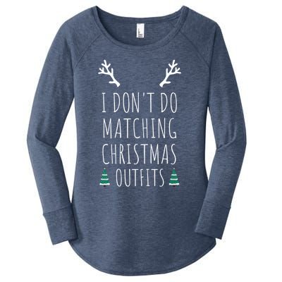 I Don't Do Matching Christmas Outfits But I Do Couples Gift Women's Perfect Tri Tunic Long Sleeve Shirt