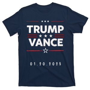 Inauguration Day Date 47th President Donald Trump 2025 Vance T-Shirt