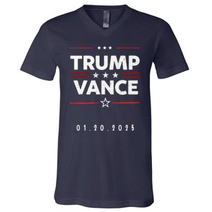 Inauguration Day Date 47th President Donald Trump 2025 Vance V-Neck T-Shirt