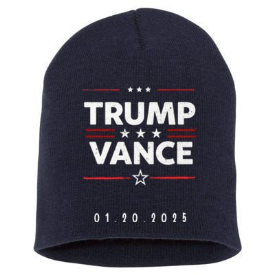 Inauguration Day Date 47th President Donald Trump 2025 Vance Short Acrylic Beanie