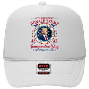 Inauguration Day Donald Trump 2025 High Crown Mesh Back Trucker Hat