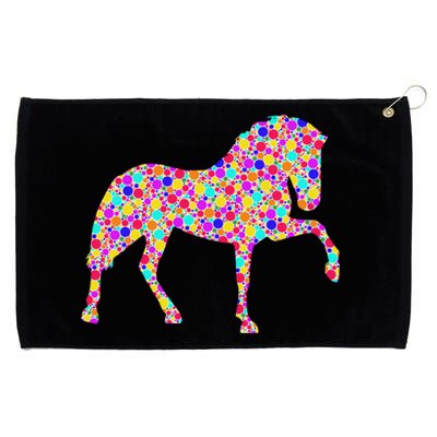 International Dot Day Colorful Dotted Horse Cute Gift Grommeted Golf Towel