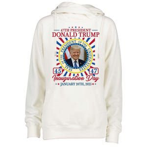 Inauguration Day Donald Trump 2025 Womens Funnel Neck Pullover Hood