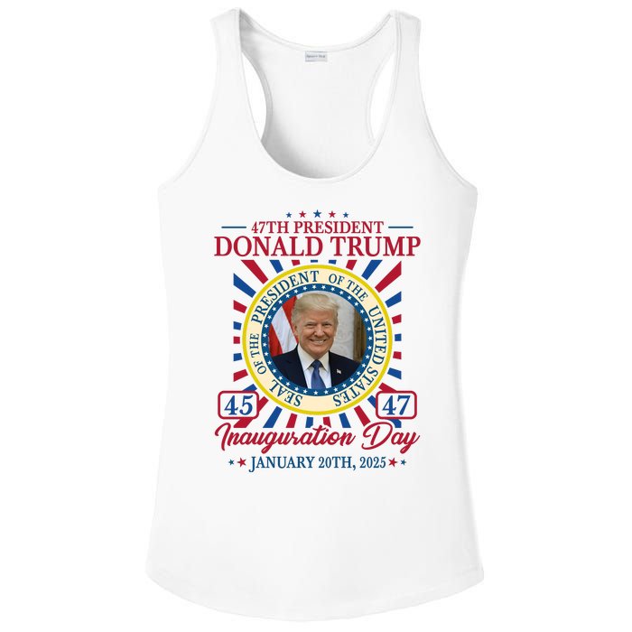 Inauguration Day Donald Trump 2025 Ladies PosiCharge Competitor Racerback Tank