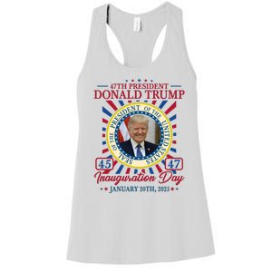 Inauguration Day Donald Trump 2025 Women's Racerback Tank