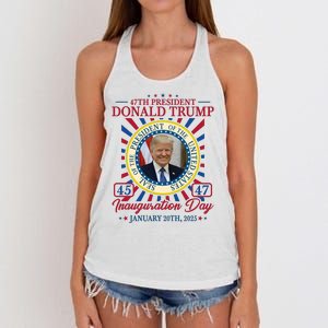 Inauguration Day Donald Trump 2025 Women's Knotted Racerback Tank