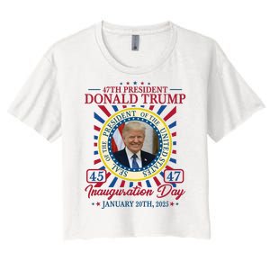 Inauguration Day Donald Trump 2025 Women's Crop Top Tee