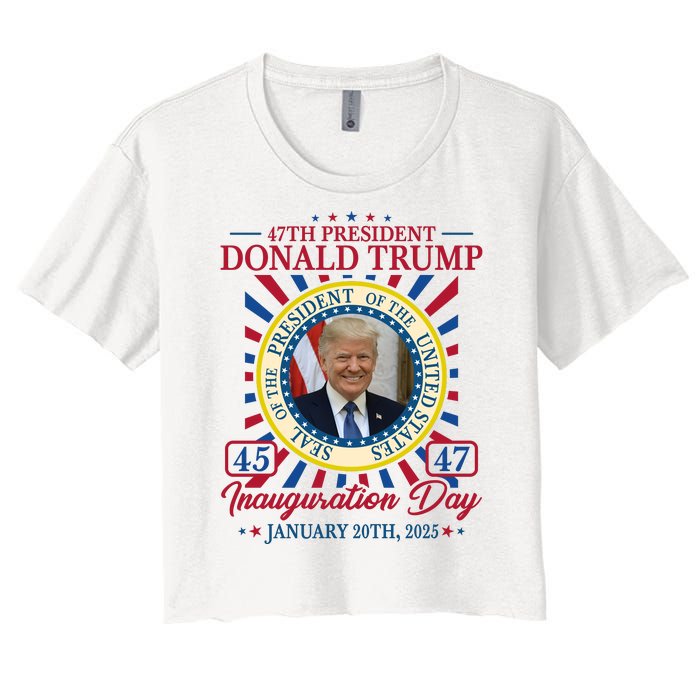 Inauguration Day Donald Trump 2025 Women's Crop Top Tee