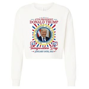 Inauguration Day Donald Trump 2025 Cropped Pullover Crew