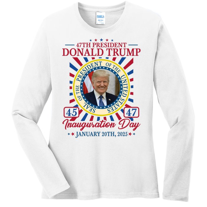 Inauguration Day Donald Trump 2025 Ladies Long Sleeve Shirt