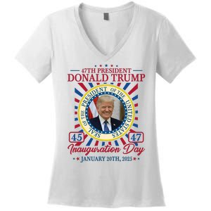 Inauguration Day Donald Trump 2025 Women's V-Neck T-Shirt