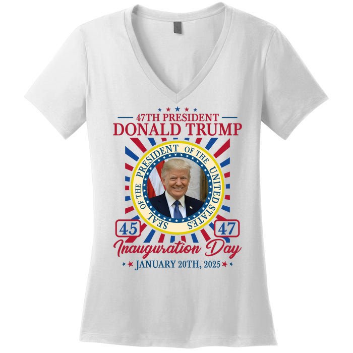 Inauguration Day Donald Trump 2025 Women's V-Neck T-Shirt