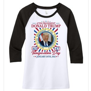 Inauguration Day Donald Trump 2025 Women's Tri-Blend 3/4-Sleeve Raglan Shirt