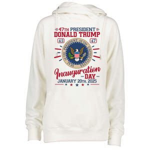 Inauguration Day Donald Trump 2025 Womens Funnel Neck Pullover Hood