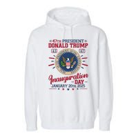 Inauguration Day Donald Trump 2025 Garment-Dyed Fleece Hoodie