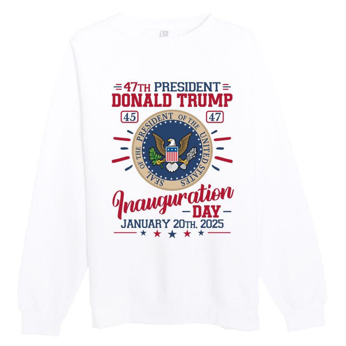 Inauguration Day Donald Trump 2025 Premium Crewneck Sweatshirt