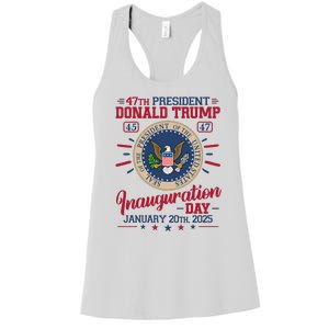 Inauguration Day Donald Trump 2025 Women's Racerback Tank