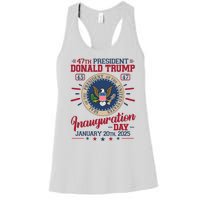 Inauguration Day Donald Trump 2025 Women's Racerback Tank