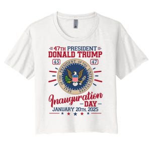 Inauguration Day Donald Trump 2025 Women's Crop Top Tee