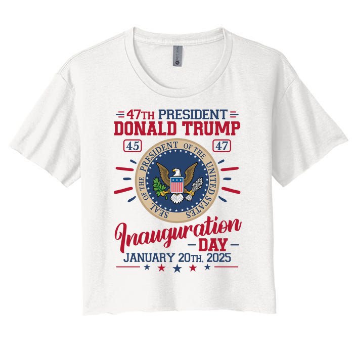 Inauguration Day Donald Trump 2025 Women's Crop Top Tee