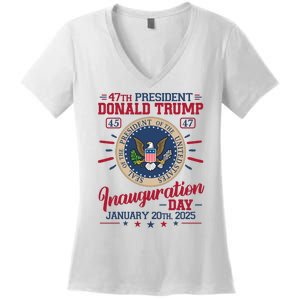 Inauguration Day Donald Trump 2025 Women's V-Neck T-Shirt