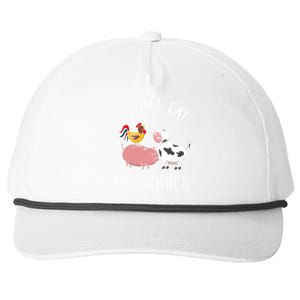 I Dont Eat My Homies Gift Snapback Five-Panel Rope Hat