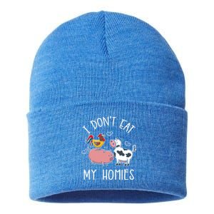 I Dont Eat My Homies Gift Sustainable Knit Beanie