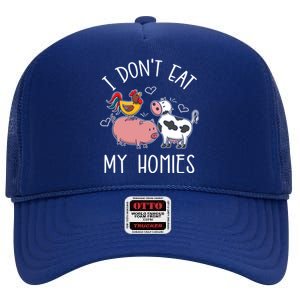 I Dont Eat My Homies Gift High Crown Mesh Back Trucker Hat