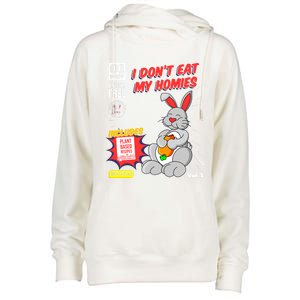 I Dont Eat My Homies Vegetarian Vegan Day Animal Lover Great Gift Womens Funnel Neck Pullover Hood