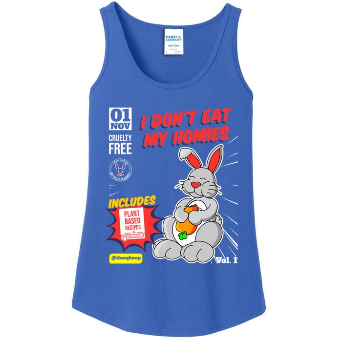 I Dont Eat My Homies Vegetarian Vegan Day Animal Lover Great Gift Ladies Essential Tank