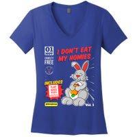 I Dont Eat My Homies Vegetarian Vegan Day Animal Lover Great Gift Women's V-Neck T-Shirt