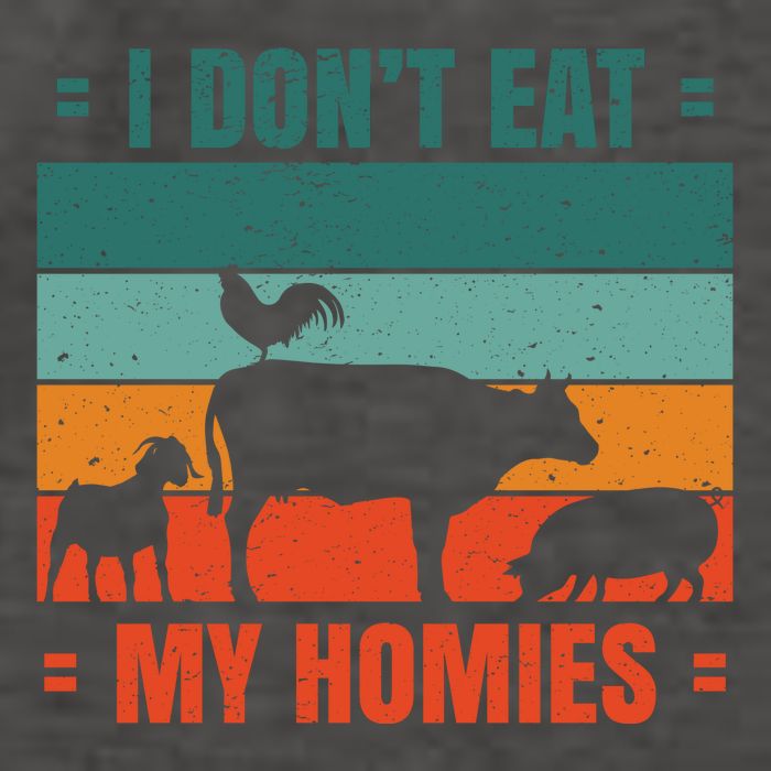 I Don't Eat My Homies Vegan Vector Backpack
