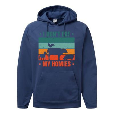 I Don't Eat My Homies Vegan Performance Fleece Hoodie